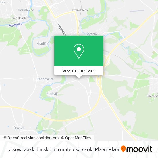 Tyršova Základní škola a mateřská škola Plzeň mapa