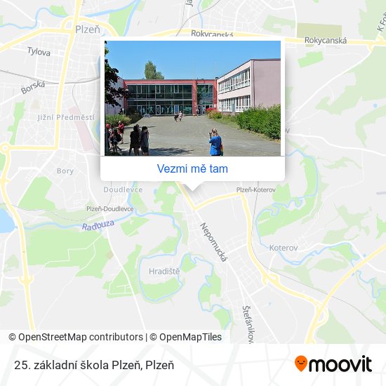 25. základní škola Plzeň mapa