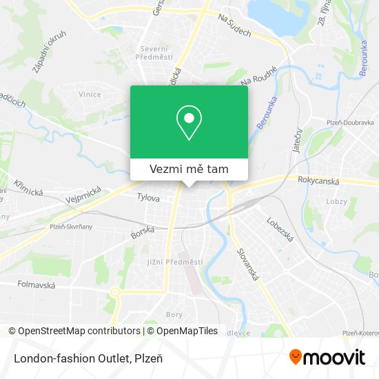 London-fashion Outlet mapa