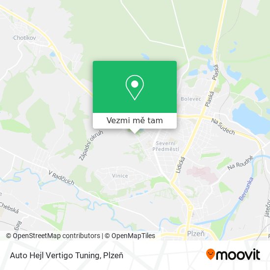 Auto Hejl Vertigo Tuning mapa