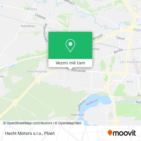 Hecht Motors s.r.o. mapa