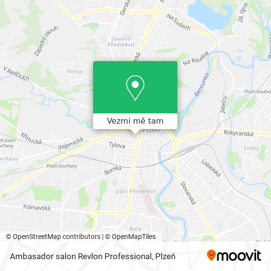 Ambasador salon Revlon Professional mapa