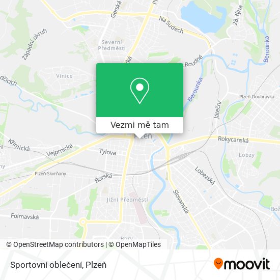 Sportovní oblečení mapa