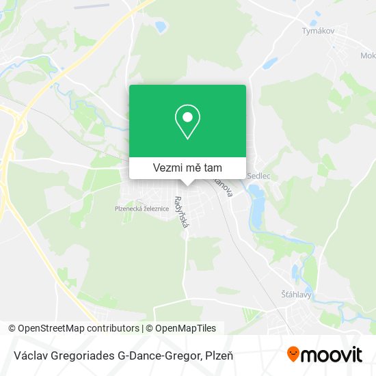 Václav Gregoriades G-Dance-Gregor mapa
