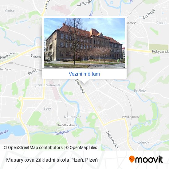 Masarykova Základní škola Plzeň mapa