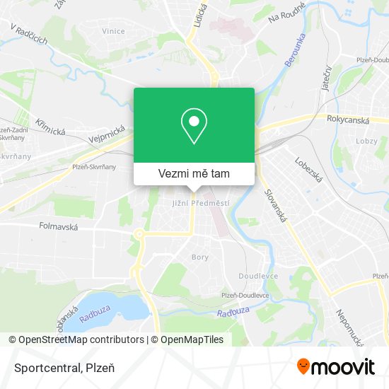 Sportcentral mapa