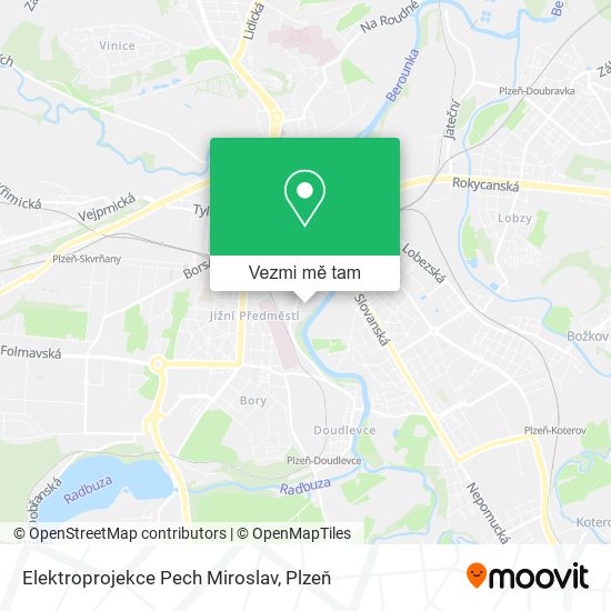 Elektroprojekce Pech Miroslav mapa