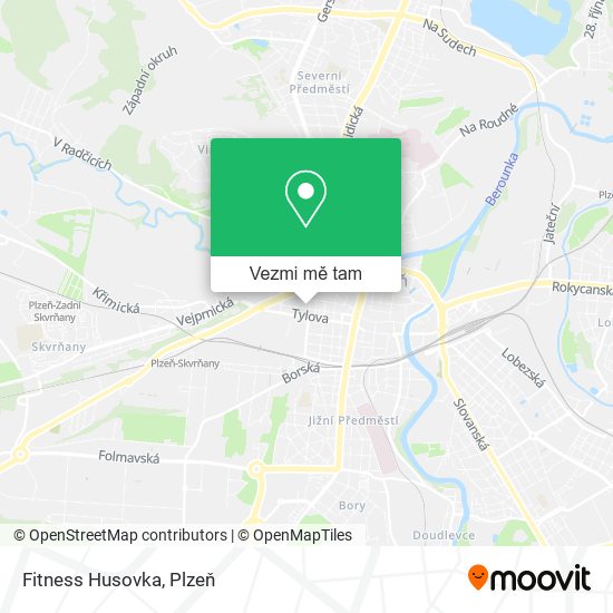 Fitness Husovka mapa