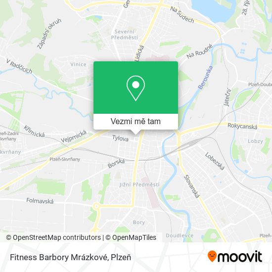 Fitness Barbory Mrázkové mapa