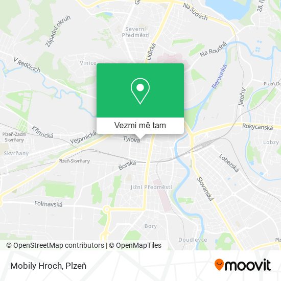 Mobily Hroch mapa