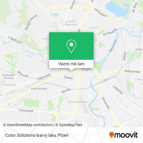 Color Solutions-barvy laky mapa