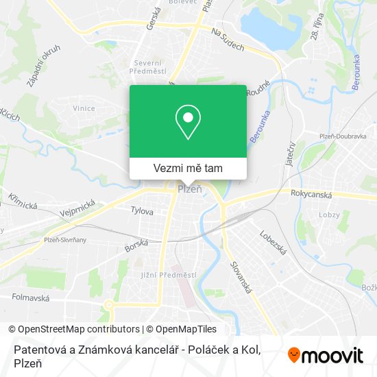 Patentová a Známková kancelář - Poláček a Kol mapa