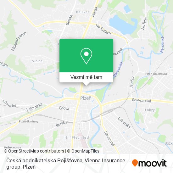 Česká podnikatelská Pojišťovna, Vienna Insurance group mapa