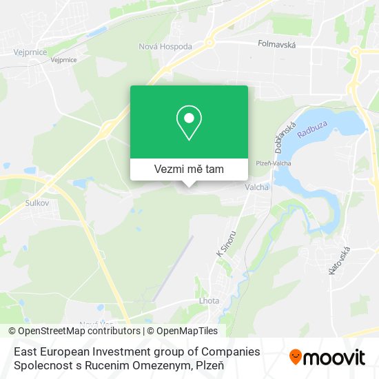 East European Investment group of Companies Spolecnost s Rucenim Omezenym mapa