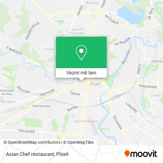 Asian Chef restaurant mapa