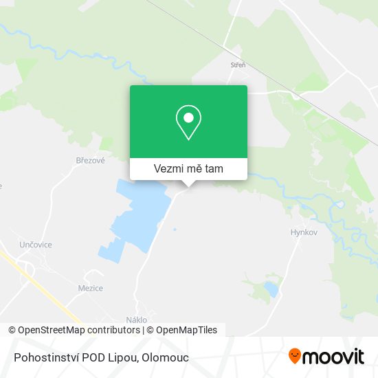 Pohostinství POD Lipou mapa