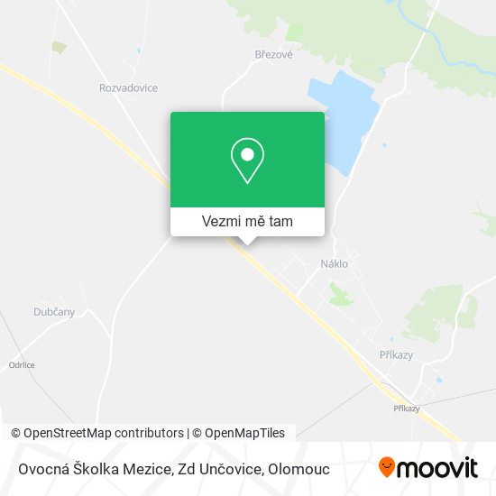 Ovocná Školka Mezice, Zd Unčovice mapa