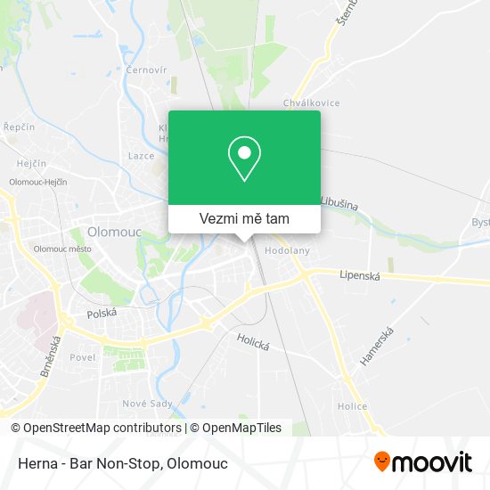 Herna - Bar Non-Stop mapa