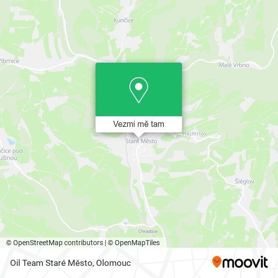 Oil Team Staré Město mapa