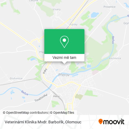 Veterinární Klinika Mvdr. Barbořík mapa