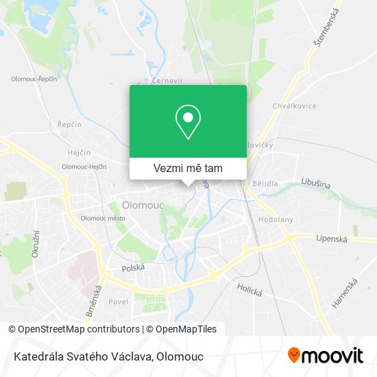 Katedrála Svatého Václava mapa