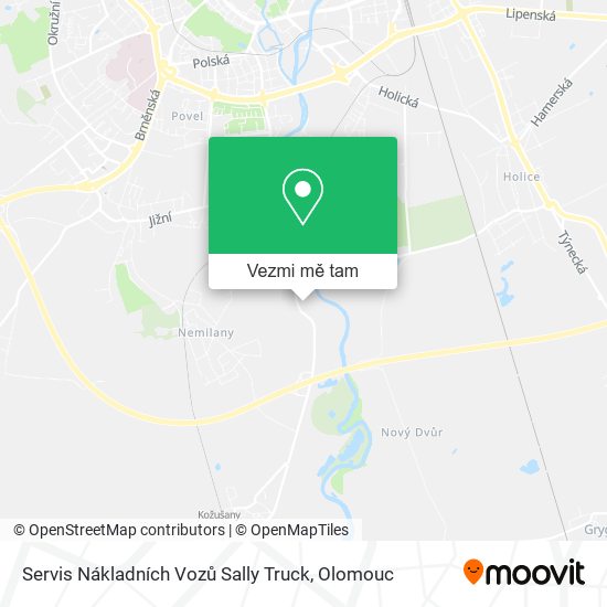 Servis Nákladních Vozů Sally Truck mapa