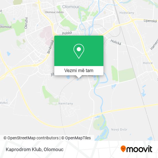 Kaprodrom Klub mapa