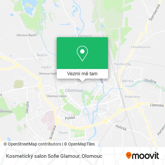 Kosmetický salon Sofie Glamour mapa