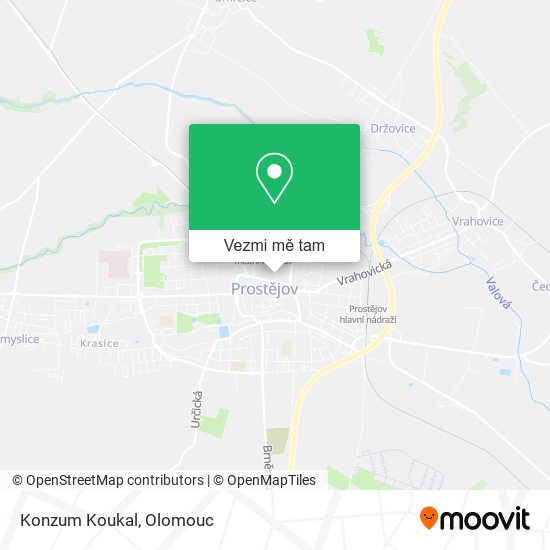 Konzum Koukal mapa