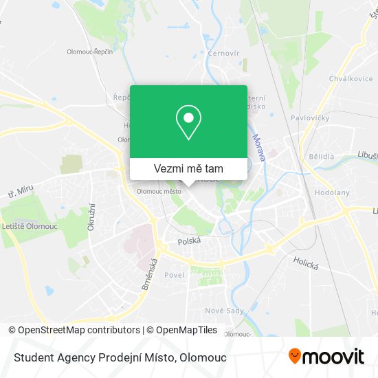 Student Agency Prodejní Místo mapa
