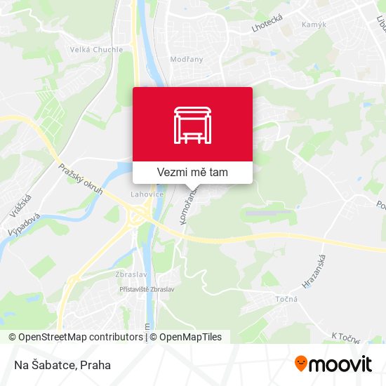 Na Šabatce mapa