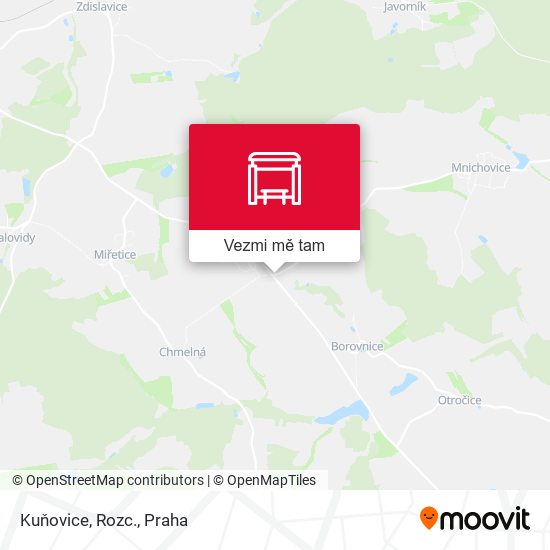 Kuňovice, Rozc. mapa
