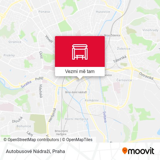 Autobusové Nádraží mapa
