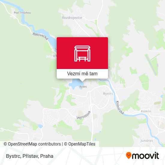 Bystrc, Přístav mapa