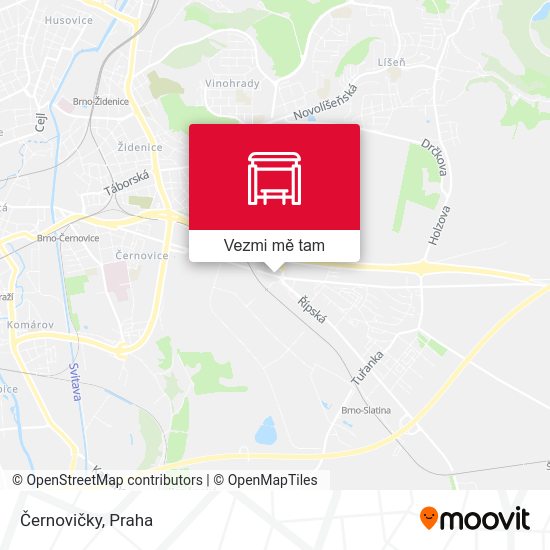 Černovičky mapa
