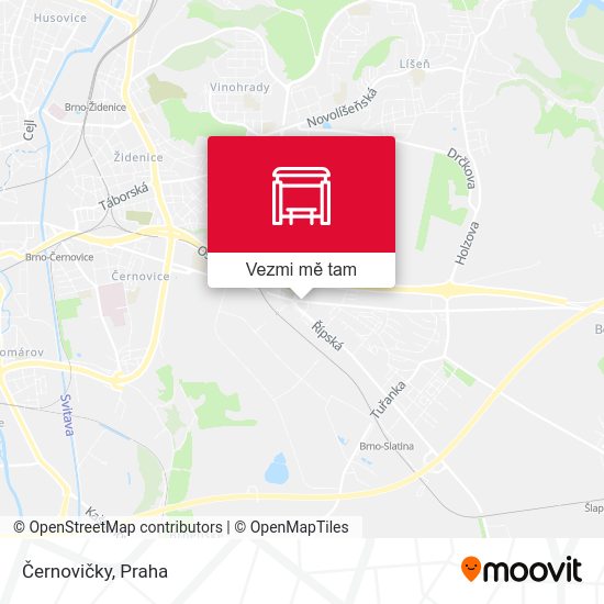 Černovičky mapa