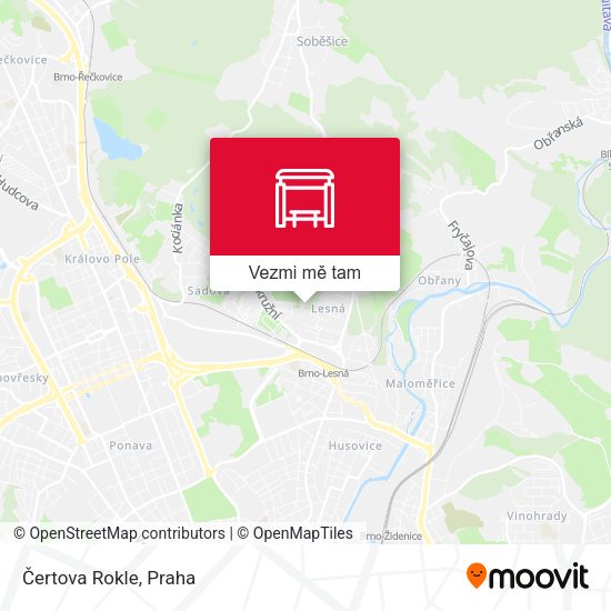 Čertova Rokle mapa
