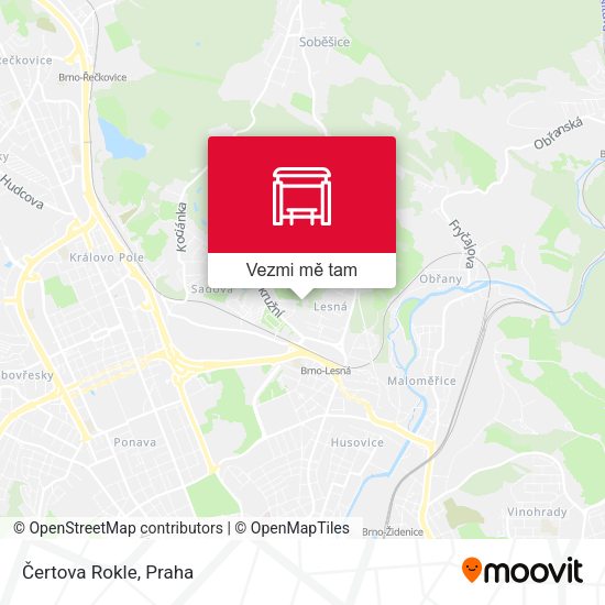 Čertova Rokle mapa