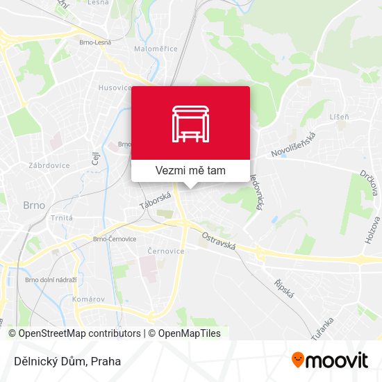 Dělnický Dům mapa