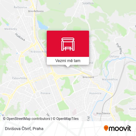 Divišova Čtvrť mapa