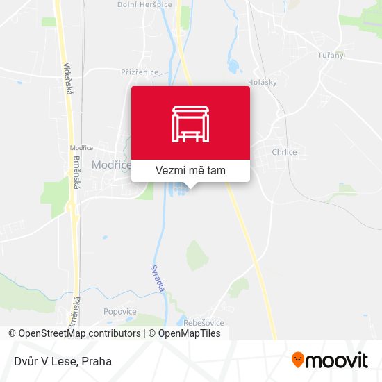 Dvůr V Lese mapa