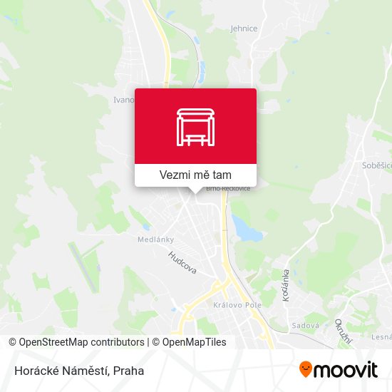 Horácké Náměstí mapa