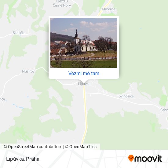 Lipůvka mapa