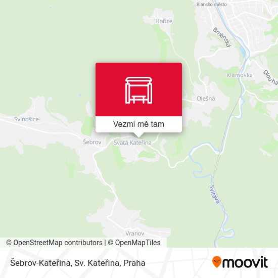 Šebrov-Kateřina, Sv. Kateřina mapa