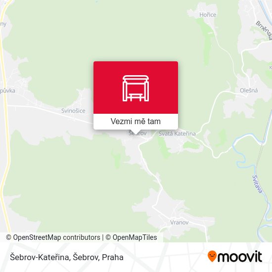 Šebrov-Kateřina, Šebrov mapa