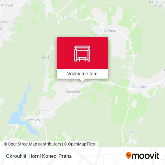 Okrouhlá, Horní Konec mapa