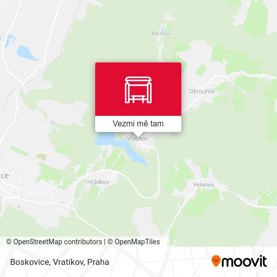 Boskovice, Vratíkov mapa