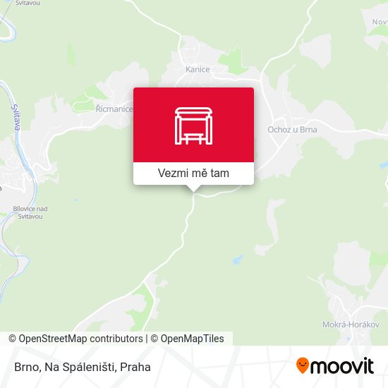 Brno, Na Spáleništi mapa