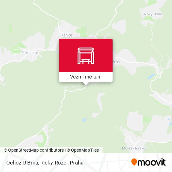 Ochoz U Brna, Říčky, Rozc. mapa