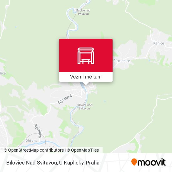Bílovice Nad Svitavou, U Kapličky mapa